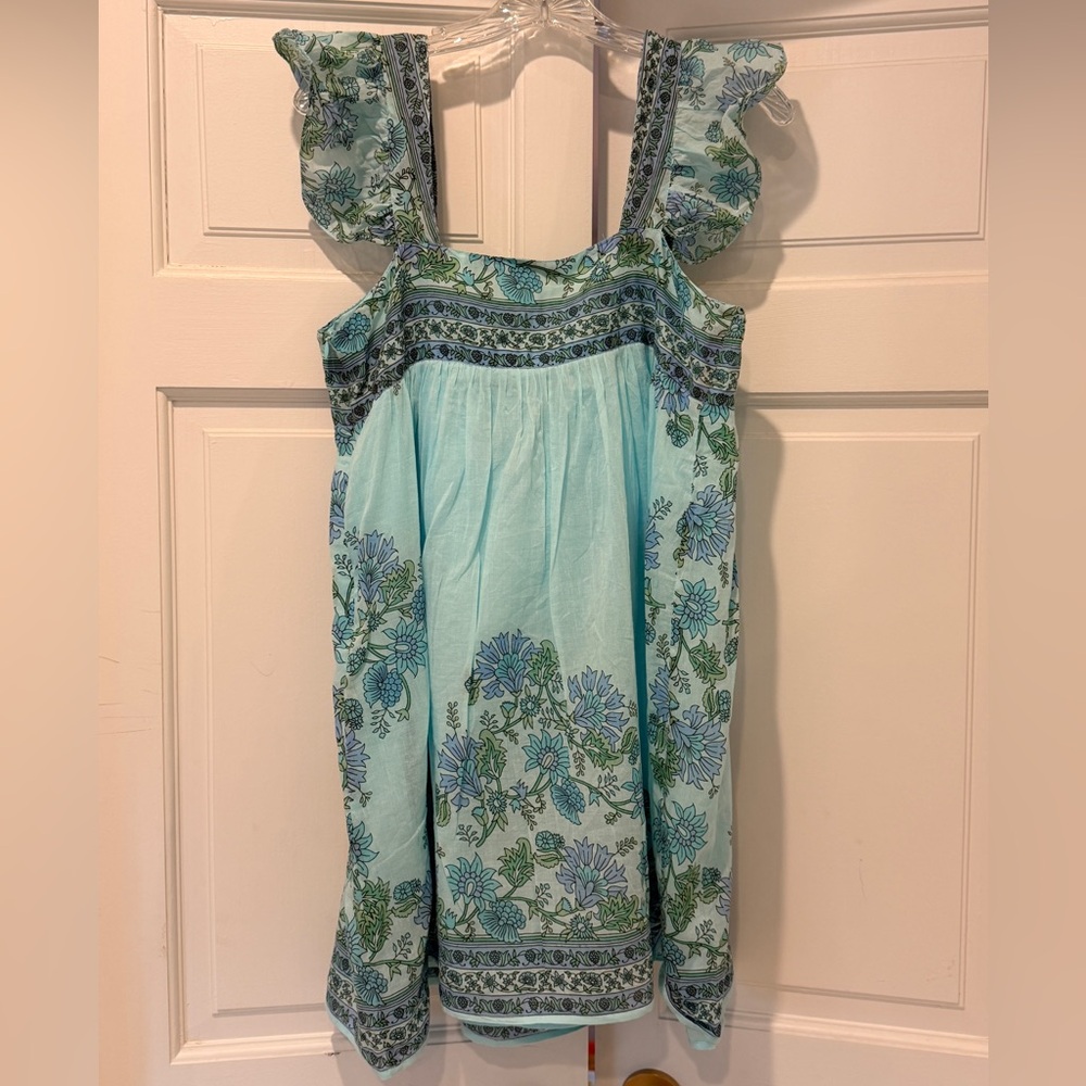 LIKE NEW Juliet Dunn Floral Mini Dress Swim Cover-up Size 8/10 (size 3) - Picture 13 of 14